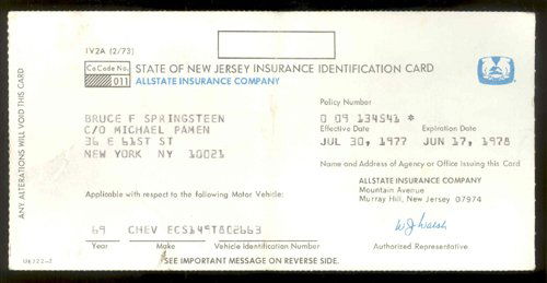 Allstate Insurance/id Card